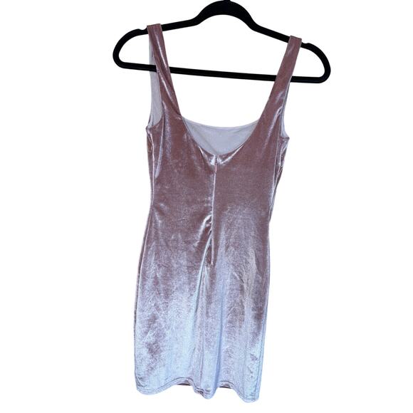 Renamed Pink Velvet Mini Dress – Size XS – Zipper Closure - Picture 2 of 6